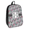 Red & Gray Polka Dots Backpack - angled view