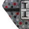 Red & Gray Polka Dots Bandana Detail