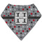 Red & Gray Polka Dots Bandana Bib (Personalized)