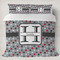 Red & Gray Polka Dots Duvet Cover Set - King (Personalized)