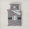 Red & Gray Polka Dots Bedding Set- Twin Lifestyle - Duvet