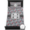 Red & Gray Polka Dots Bedding Set (TwinXL) - Duvet