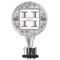 Red & Gray Polka Dots Bottle Stopper Main View