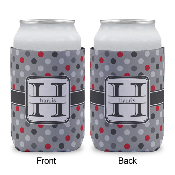 Red & Gray Polka Dots Can Sleeve - APPROVAL (single)