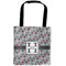 Red & Gray Polka Dots Auto Back Seat Organizer Bag (Personalized)