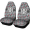 Red & Gray Polka Dots Car Seat Covers