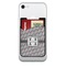 Red & Gray Polka Dots Cell Phone Credit Card Holder w/ Phone