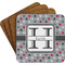 Red & Gray Polka Dots Coaster Set (Personalized)