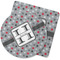 Red & Gray Polka Dots Rubber Backed Coaster (Personalized)