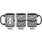 Red & Gray Polka Dots Coffee Mug - 11 oz - Black APPROVAL