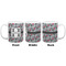 Red & Gray Polka Dots Coffee Mug - 11 oz - White APPROVAL