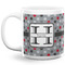Red & Gray Polka Dots Coffee Mug - 20 oz - White