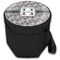 Red & Gray Polka Dots Collapsible Personalized Cooler & Seat (Closed)