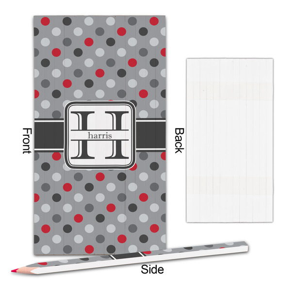 Red & Gray Polka Dots Colored Pencils - Approval
