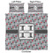 Red & Gray Polka Dots Comforter Set - King - Approval