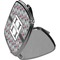 Red & Gray Polka Dots Compact Mirror (Side View)