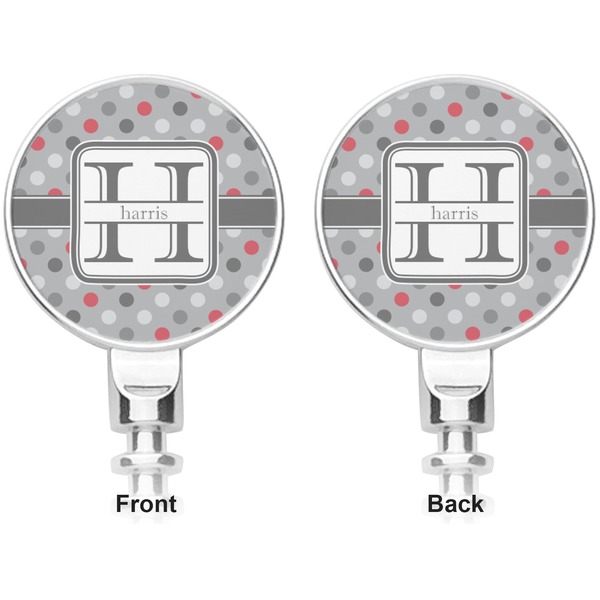 Red & Gray Polka Dots Corkscrew - Apvl