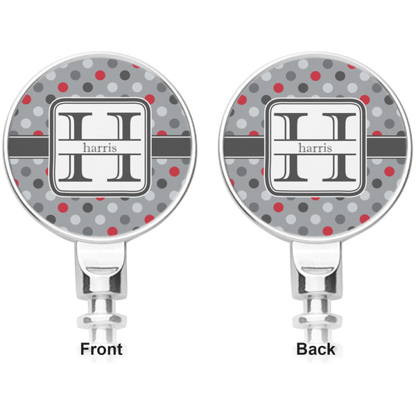 Red & Gray Polka Dots Corkscrew - Apvl