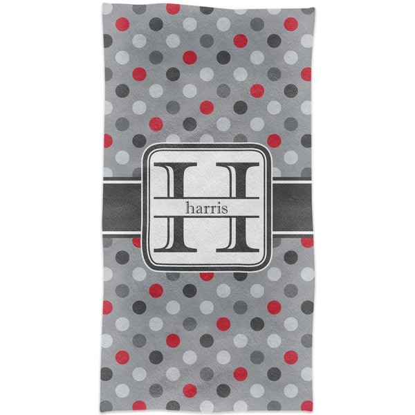 Red & Gray Polka Dots Crib Comforter/Quilt - Apvl