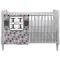 Red & Gray Polka Dots Crib - Profile