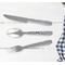 Red & Gray Polka Dots Cutlery Set - w/ PLATE
