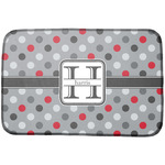 Red & Gray Polka Dots Dish Drying Mat (Personalized)