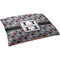 Red & Gray Polka Dots Dog Bed - Large