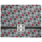 Red & Gray Polka Dots Dog Food Mat - Large without Bowls