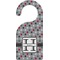 Red & Gray Polka Dots Door Hanger (Personalized)