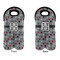Red & Gray Polka Dots Double Wine Tote - APPROVAL (new)
