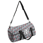 Red & Gray Polka Dots Duffel Bag (Personalized)