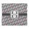 Red & Gray Polka Dots Duvet Cover - King - Front