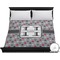 Red & Gray Polka Dots Duvet Cover - King (Personalized)