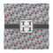 Red & Gray Polka Dots Duvet Cover - Queen - Front