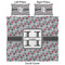 Red & Gray Polka Dots Duvet Cover Set - King - Approval