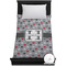 Red & Gray Polka Dots Duvet Cover (TwinXL)