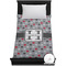 Red & Gray Polka Dots Duvet Cover - Twin XL (Personalized)