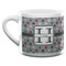 Red & Gray Polka Dots Espresso Cup - 6oz (Double Shot) (MAIN)
