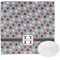 Red & Gray Polka Dots Washcloth (Personalized)