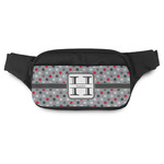 Red & Gray Polka Dots Fanny Pack (Personalized)