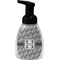Red & Gray Polka Dots Foam Soap Bottle - Black (Personalized)