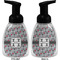 Red & Gray Polka Dots Foam Soap Bottle (Front & Back)