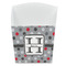 Red & Gray Polka Dots French Fry Favor Box - Front View