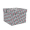 Red & Gray Polka Dots Gift Box with Lid - Canvas Wrapped - Medium (Personalized)