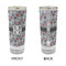 Red & Gray Polka Dots Glass Shot Glass - 2 oz - Single - APPROVAL