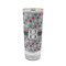 Red & Gray Polka Dots Glass Shot Glass - 2oz - FRONT