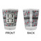 Red & Gray Polka Dots Glass Shot Glass - Standard - APPROVAL