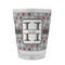 Red & Gray Polka Dots Glass Shot Glass - Standard - FRONT