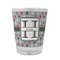 Red & Gray Polka Dots Glass Shot Glass - 1.5 oz - Set of 4 (Personalized)
