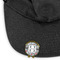 Red & Gray Polka Dots Golf Ball Marker Hat Clip - Main - GOLD